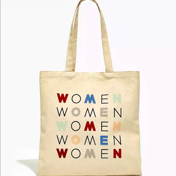 Madewell Handbags - Madewell x Girls Inc. Women Graphic Reusable Canvas Tote Bag NWOT